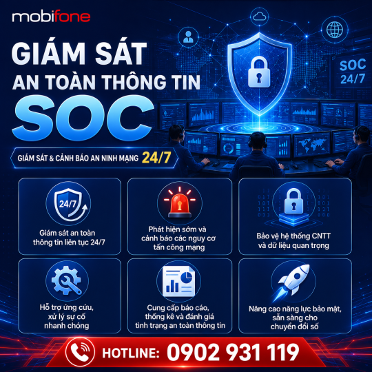 Dịch Vụ Giám Sát An Toàn Thông Tin - MobiFone SOC