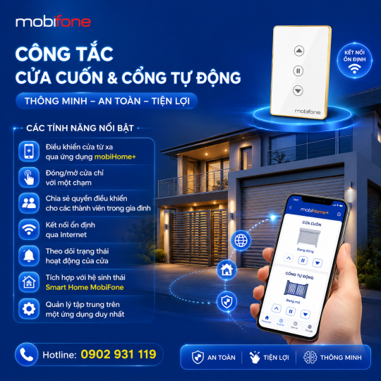 Công Tắc Cửa Cuốn Và Cổng Tự Động MobiFone