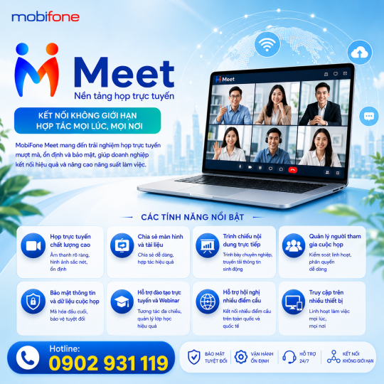 Nền Tảng Họp Trực Tuyến - MobiFone MEET