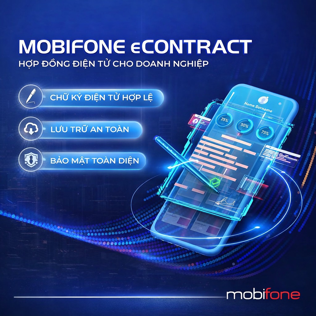 hợp đồng điện tử mobifone eContract