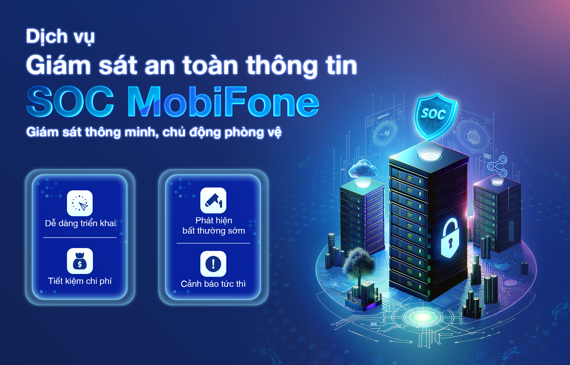 dịch vụ giám sát an toàn thông tin mobifone SOC