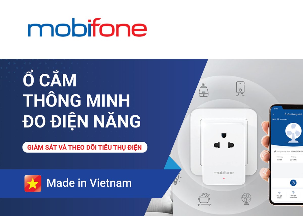 ổ cắm điện thông minh smart plug mobifone